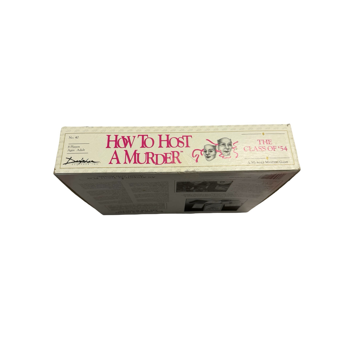 Vintage 1987 How to Host a Murder The Class of '54 Complete Mystery Game Cassette