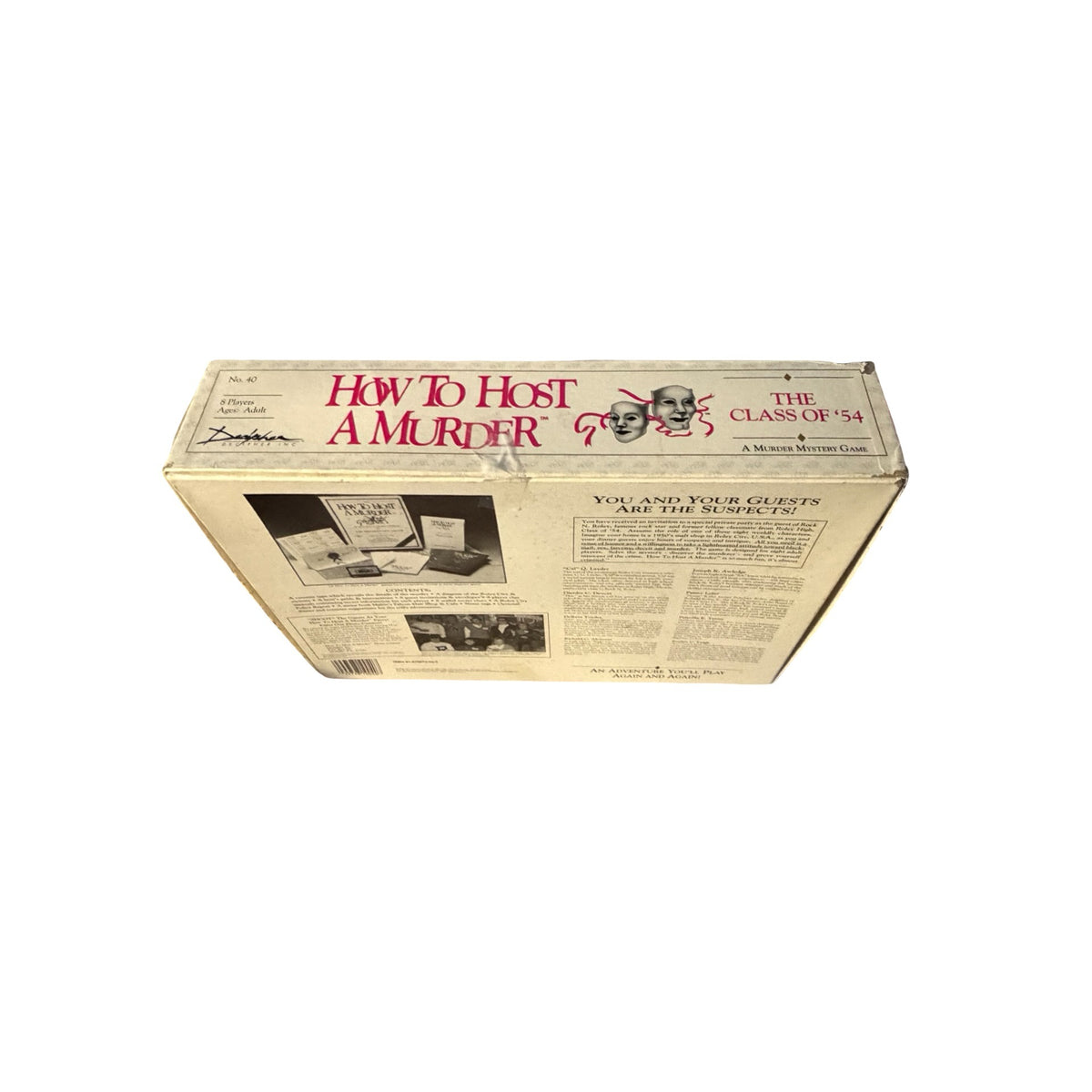 Vintage 1987 How to Host a Murder The Class of '54 Complete Mystery Game Cassette