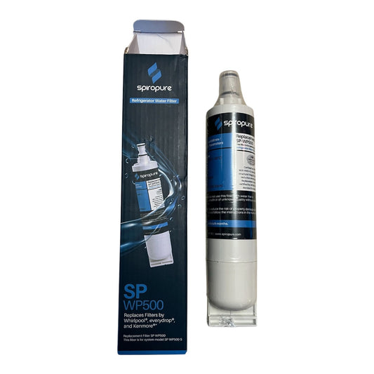 Spiropure SP-WP500 Refrigerator Water Filter Replacement – Compatible with Whirlpool & Kenmore
