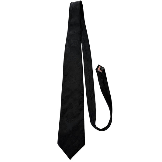 Steve Harvey The Board Room Black Silk Necktie Tonal Geometric 58 x 4