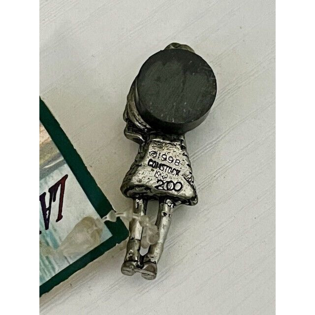 1998 Comstock Pewter Dorothy Magnet – Wizard of Oz Miniature – Original Tag – Vintage Collectible