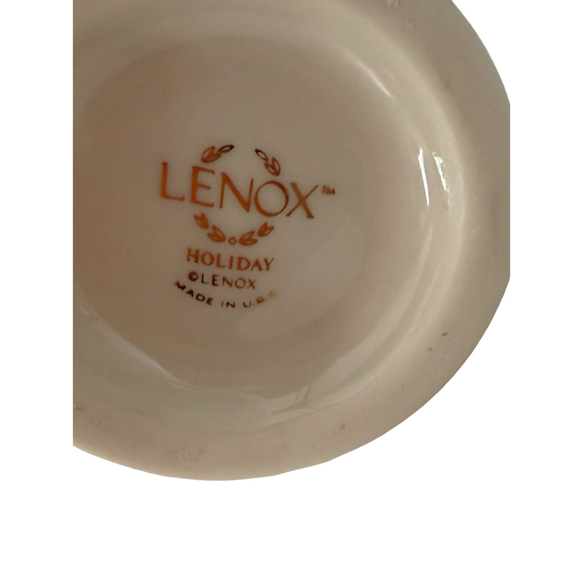 Vintage Lenox Holiday Holly Berry Bud Vase 7 Inch Fine China Gold Trim USA